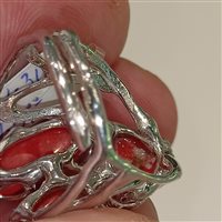 Anello Vidali Gioielli Donna in Argento Corallo ANAR-34-34 - ANAR-34-34